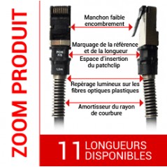 Cordon cuivre Patchsee RJ 45 FTP Cat. 6a 10Gbps LONGUEUR AU CHOIX PATCHSEE Cordons RJ45 PATCHSEE 6,17 €Cordons RJ45 PATCHSEE