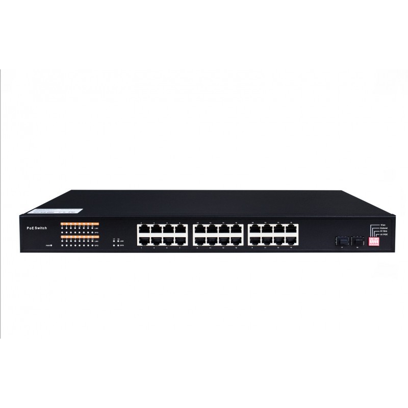 switch non géré 24 ports 10/100/1000T+ 2 ports SFP  Switchs rackables 169,20 €Switchs rackables