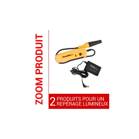 PRO-PatchLight : Injecteur de lumière Rouge + chargeur PATCHSEE Cordons RJ45 PATCHSEE 58,44 €Cordons RJ45 PATCHSEE