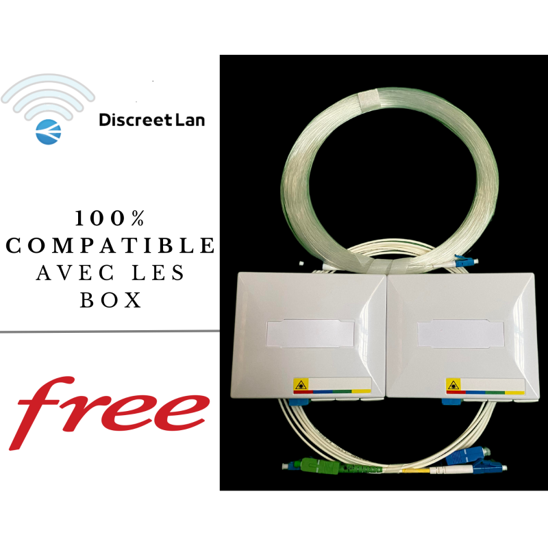 kit complet 50 M Discreet Lan déplacement box FREE Discreet Lan KITS COMPLETS DISCREET LAN 18,03 €KITS COMPLETS DISCREET LAN