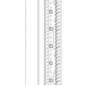 Support de panneaux et anneaux de gestion verticale 42U, 1 paire