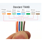 Plug Mâle traversant FTP (blindé) AWG 26 a sertir (X50) pour cable VIP nexans