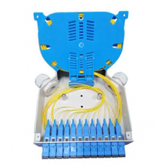 Boitier optique RAIL DIN pour 12 SCSX/6 LCDX avec cassette 12 epissures FIBREOS Optiques 38,00 €Optiques