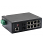 Switch PoE industriel géré 8 ports 10/100/1000 Mbps avec 2 Ports Gigabit SFP