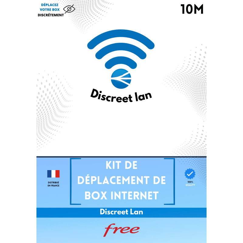 kit complet 10 M Discreet Lan déplacement box FREE Discreet Lan KITS COMPLETS DISCREET LAN 33,71 €KITS COMPLETS DISCREET LAN