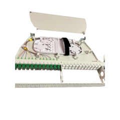 Tiroir optique pivotant équipé de 12 traversées et 12 pigtails SCAPC G657