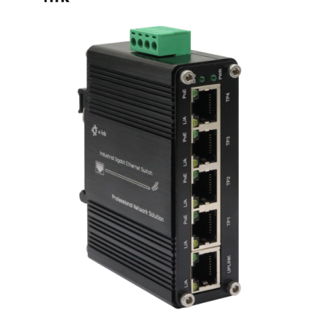 mini Switch industriel 4 ports 10/100/1000 POE at + 1 port 100/1000