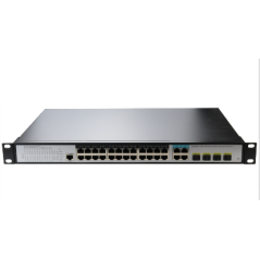 Switch managé L2+ 24 ports 10/10/1000 POE at + 4 ports combo sfp / giga FIBREOS Switchs rackables 260,00 €Switchs rackables