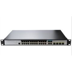 Switch managé L2+ 24 ports 10/10/1000 POE at + 4 ports combo sfp / giga FIBREOS Switchs rackables 280,00 €Switchs rackables