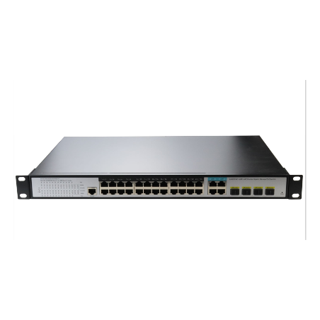 Switch managé L2+ 24 ports 10/10/1000 POE at + 4 ports combo sfp / giga FIBREOS Switchs rackables 280,00 €Switchs rackables