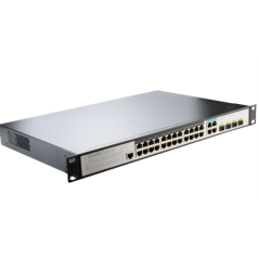 Switch managé L2+ 24 ports 10/10/1000 POE at + 4 ports combo sfp / giga FIBREOS Switchs rackables 260,00 €Switchs rackables