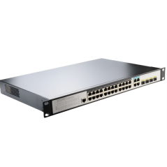 Switch managé L2+ 24 ports 10/10/1000 POE at + 4 ports combo sfp / giga FIBREOS Switchs rackables 280,00 €Switchs rackables