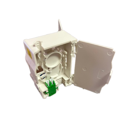 boitier modulaire pour rail  din 4 ports format SC ou LC vide ( pto )