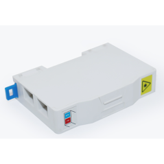 boitier modulaire pour rail din 2 ports format SC ou LC livré vide ( pto )  Optiques 4,00 €Optiques