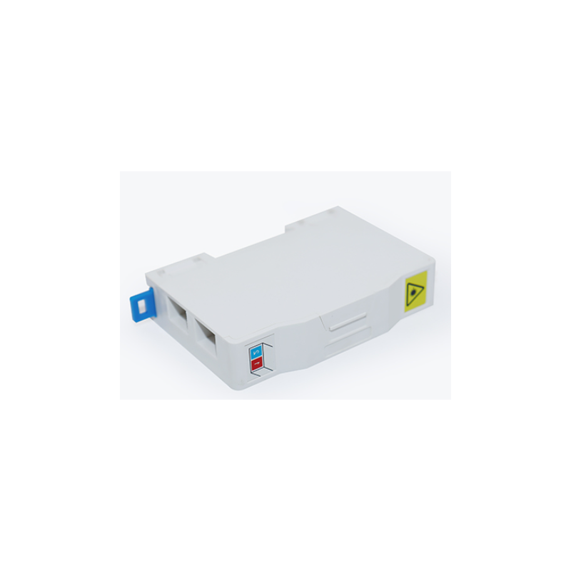 boitier modulaire pour rail  din 2 ports format SC ou LC  livré vide ( pto )
