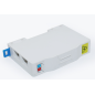 boitier modulaire pour rail  din 2 ports format SC ou LC  livré vide ( pto )
