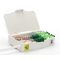 boitier modulaire pour rail  din 2 ports format SC ou LC  livré vide ( pto )