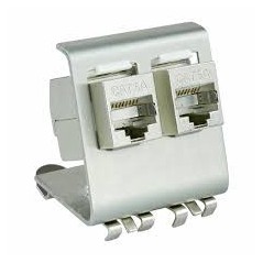 Support 2 RJ45 sur raill DIN FIBREOS Cuivre 4,80 €Cuivre