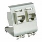 Support 2 RJ45 sur raill DIN