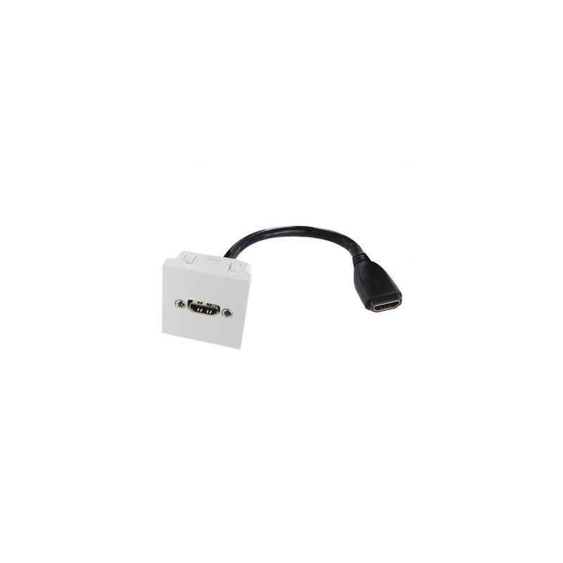 Plastron 45x45 HDMI F/F avec câble 0.20m  Plastrons RJ45 et accessoires 19,99 €Plastrons RJ45 et accessoires