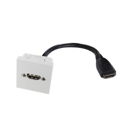 Plastron 45x45 HDMI F/F avec câble 0.20m  Plastrons RJ45 et accessoires 19,99 €Plastrons RJ45 et accessoires