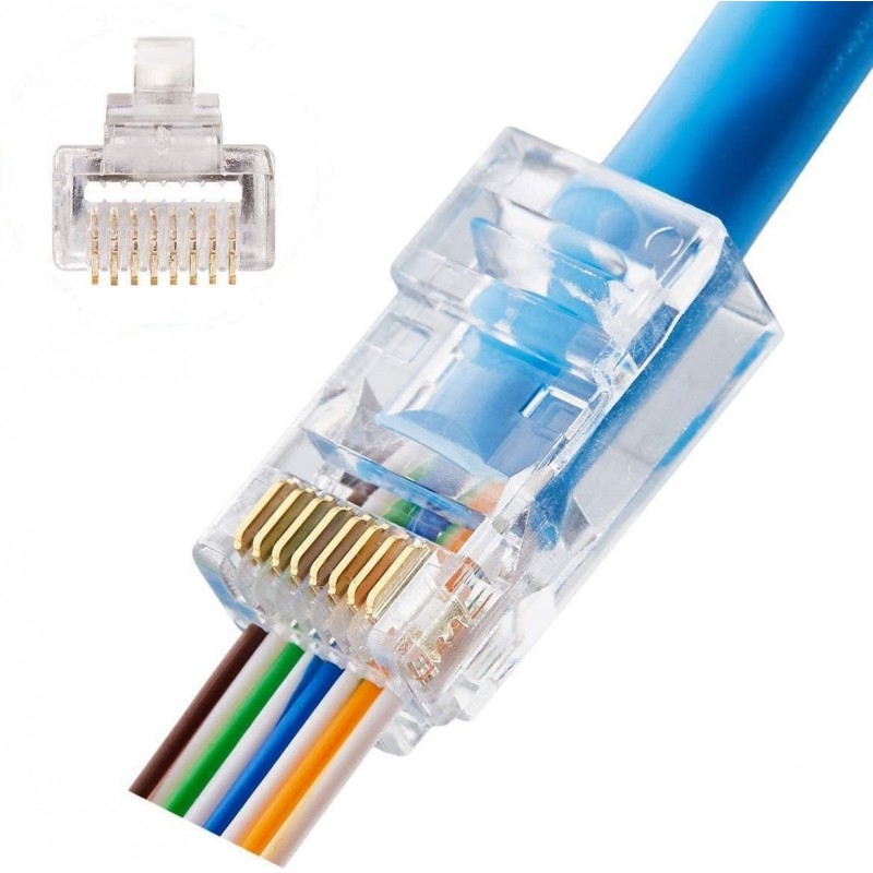 Plug Mâle traversant UTP AWG 26 a sertir (X50) pour cable VIP NEXANS FIBREOS Noyaux RJ45 23,40 €Noyaux RJ45