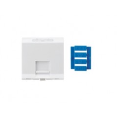 Plastron incliné 1 port 45 X 45 avec volet FIBREOS Plastrons RJ45 et accessoires 1,92 €Plastrons RJ45 et accessoires