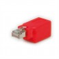 Adaptateur RJ45 croisé STP, blindé, Cat5e
