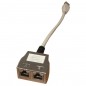 eclateur RJ45 CAT5 avec cable M/F/F