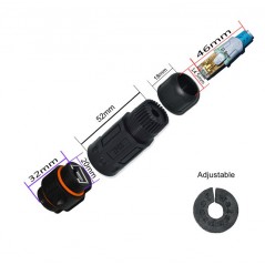 Jonction RJ45 1Gb étanche IP 68  Noyaux RJ45 9,50 €Noyaux RJ45