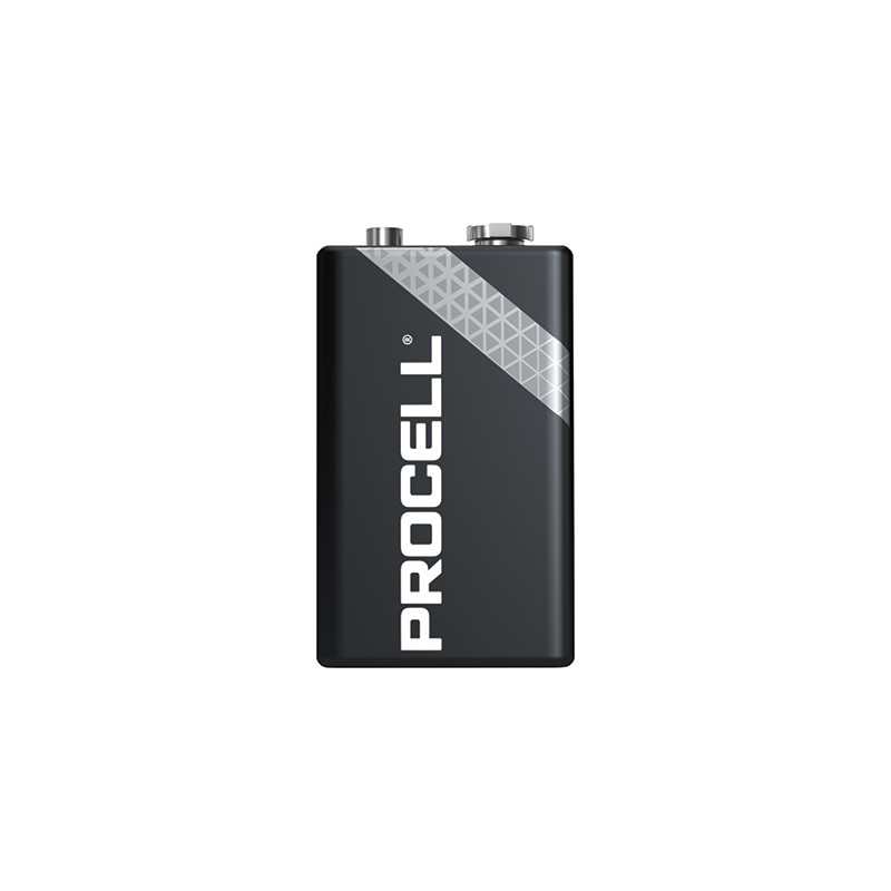  Piles alcalines Duracell Procell 9V - 6LR61 673mAh Par 10