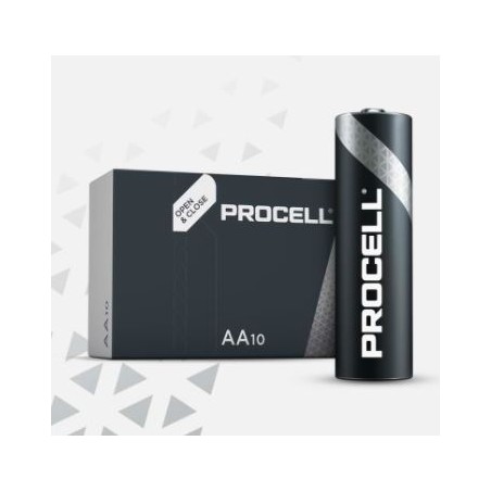  Piles alcalines Duracell Procell AA - LR6 1.5V 3Ah Par 10