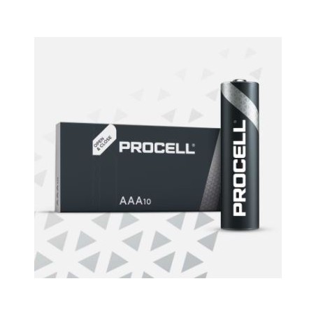  Piles alcalines Duracell Procell AAA-LR03 1.5V 1.236Ah Par 10