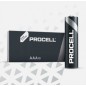  Piles alcalines Duracell Procell AAA-LR03 1.5V 1.236Ah Par 10