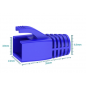 Manchon souple pour connecteurs RJ45 AWG23(diam,8mm) X 50 pièces
