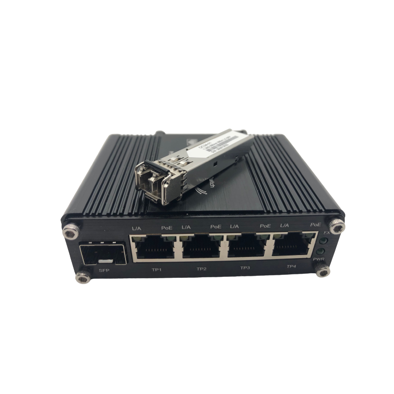 Mini Switch Industriel 4 Port 10/100/1000T 802.3at PoE+1 Port SFP 100/1000 Discreet Lan Switchs industriels 90,00 €Switchs in...