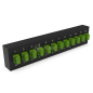 Plaquette d'adaptateurs MP2 12 SC SX Vert (chargée) NEXCONEX