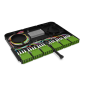 Module d'épissure FIBRE OPTIQUE NGX pour adaptateurs verts 24FO LCA SM Incl. Nat