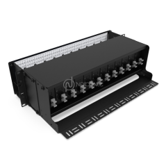 Cadre fixe modulaire HD MP4 3U 12 emplacements (y compris la gestion frontale) N