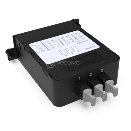 Module HD 40G-10G 24FO MM OM3/OM4 LC - 3xMPO(M) Elite Base-8, Pol B, ports obtur