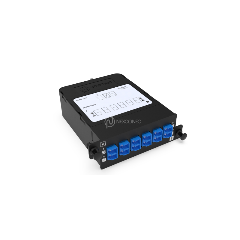 Module fibre optique HD MPO-LC Elite 12FO OS2 G657A1 Singemode Blue Pol B obtura  Solution HD 122,11 €Solution HD