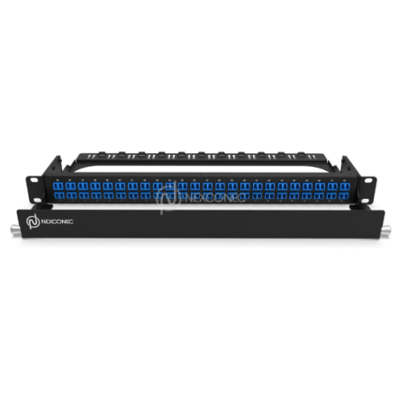 Tiroir de brassage 1U 19 , 96 Fibres Monomode (48 Adaptateurs LC Duplex Bleu)  Panneaux de Brassage 135,18 €Panneaux de Brassage
