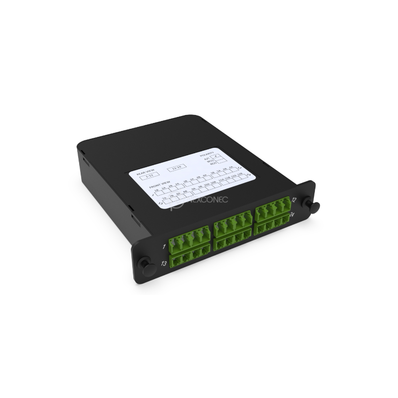 Module LGX MPO-LC/APC Elite 24FO SM Pol A/C, avec volets NEXCONEC