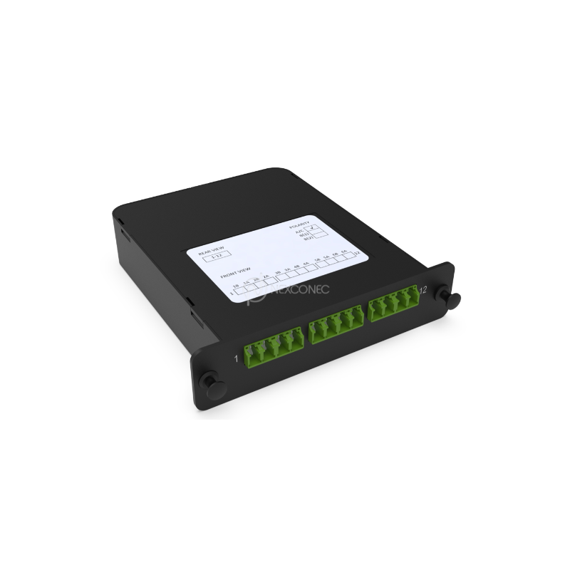 Module LGX MPO-LC/APC Elite 12FO SM Pol A/C avec volet NEXCONEC