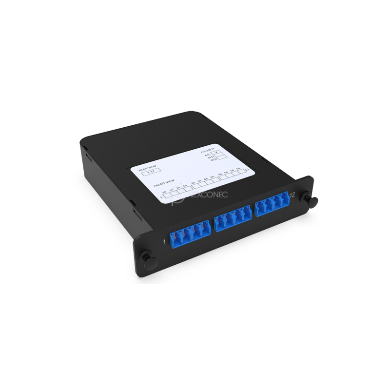 Module LGX MPO-LC Elite 12FO SM Pol A/C avec volet NEXCONEC