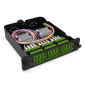 Module d'épissure LGX LC/APC 24FO SM vert chargé 24x tresses LC/APC G657A1 obtur
