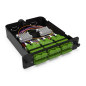 Module d'épissure LGX SC/APC 12FO SM vert chargé 12x tresses SC/APC G657A1 NEXCO