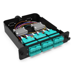 Module d'épissure LGX SC 12FO MM Aqua chargé 12x Pigtails SC/UPC OM3 600um color  Solution LGX 81,41 €Solution LGX