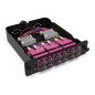 Module d'épissure LGX SC 12FO MM Aqua chargé 12x Pigtails SC/UPC OM4 600um color