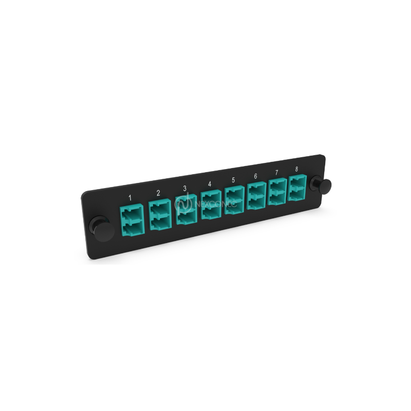 LGX Pass Thru Plaque d'adaptation LC 16FO MM Aqua NEXCONEC